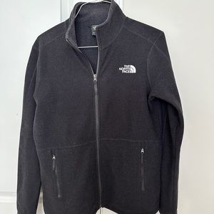 North face black zip up